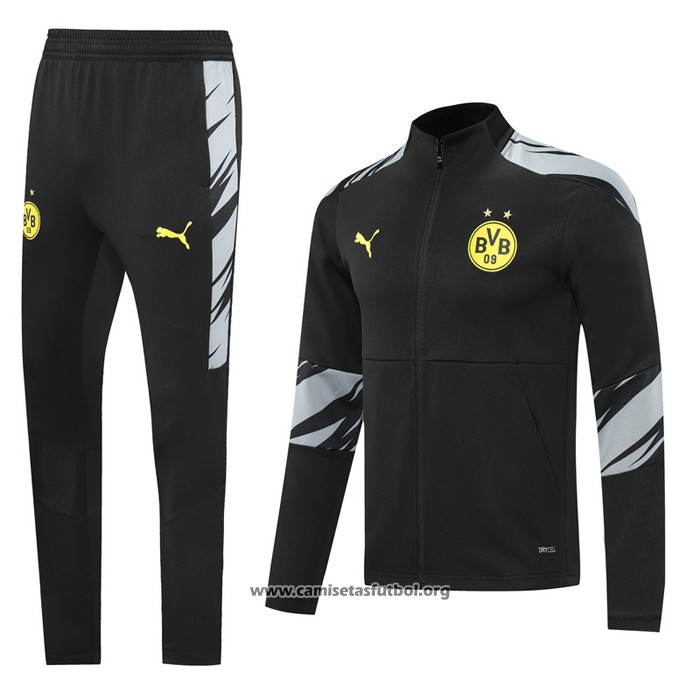Chandal de Chaqueta del Borussia Dortmund 2020/2021 Negro